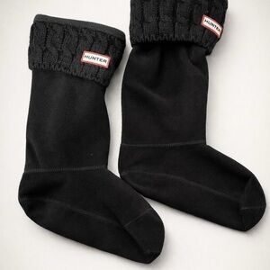 Hunter White Fleece Boot Socks / Boot Liners Size M (Women’s 5–7)